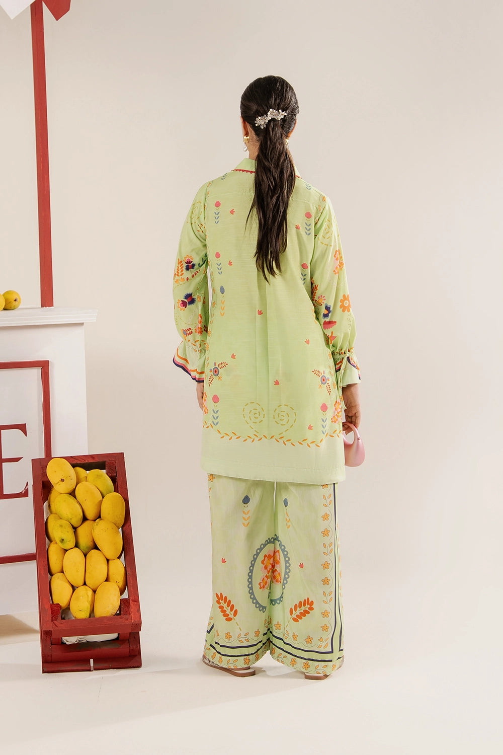2 Piece Printed Suit - Stitched