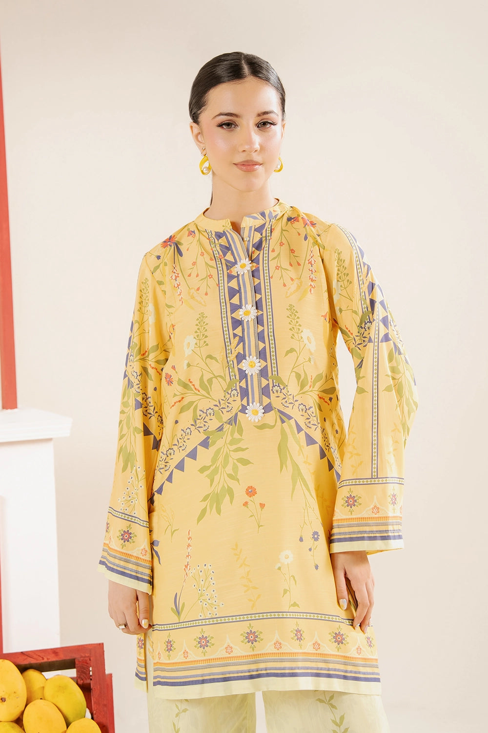 2 Piece Printed Suit - Stitched