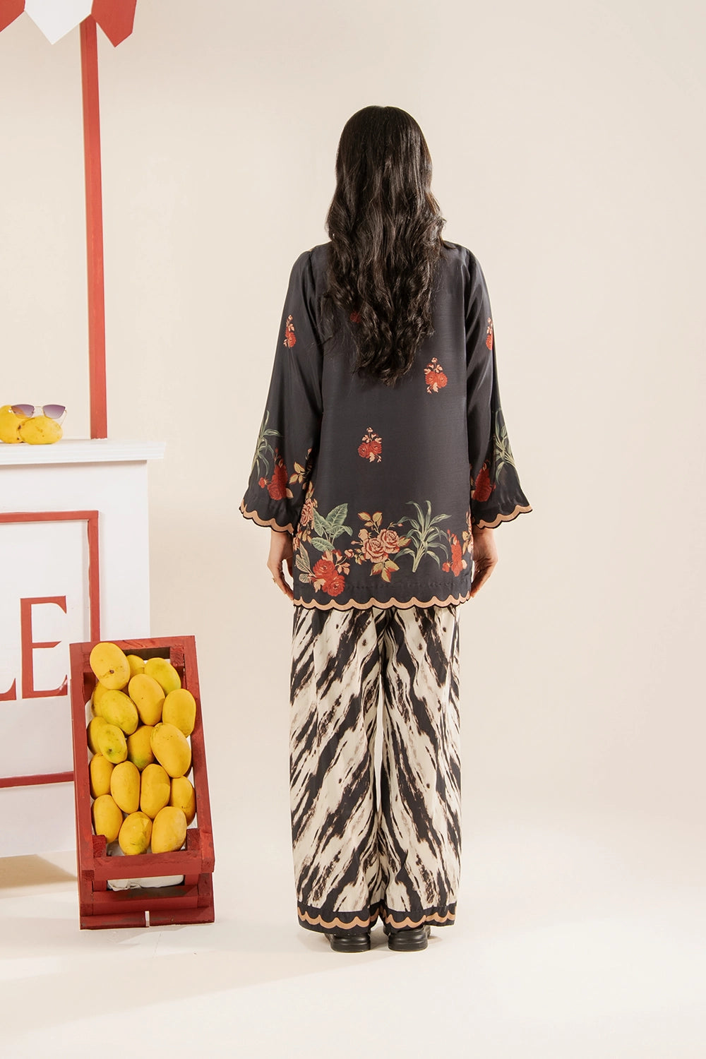 2 Piece Printed Suit - Stitched