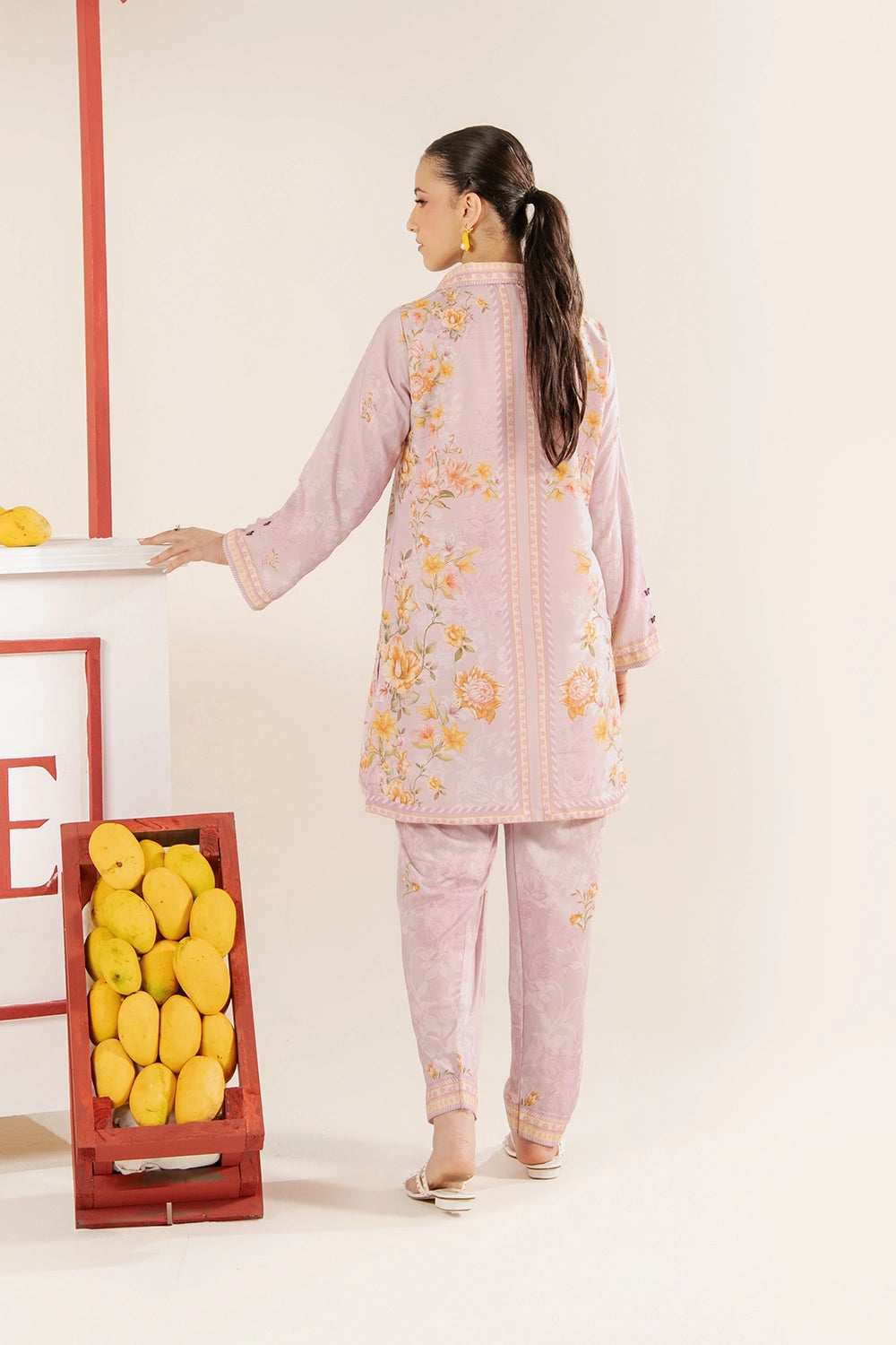 2 Piece Printed Suit - Stitched
