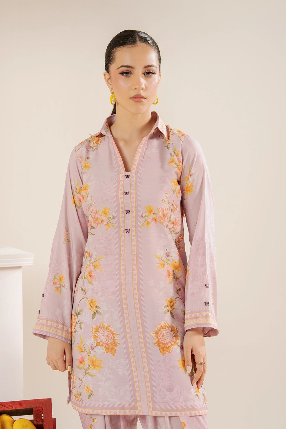 2 Piece Printed Suit - Stitched