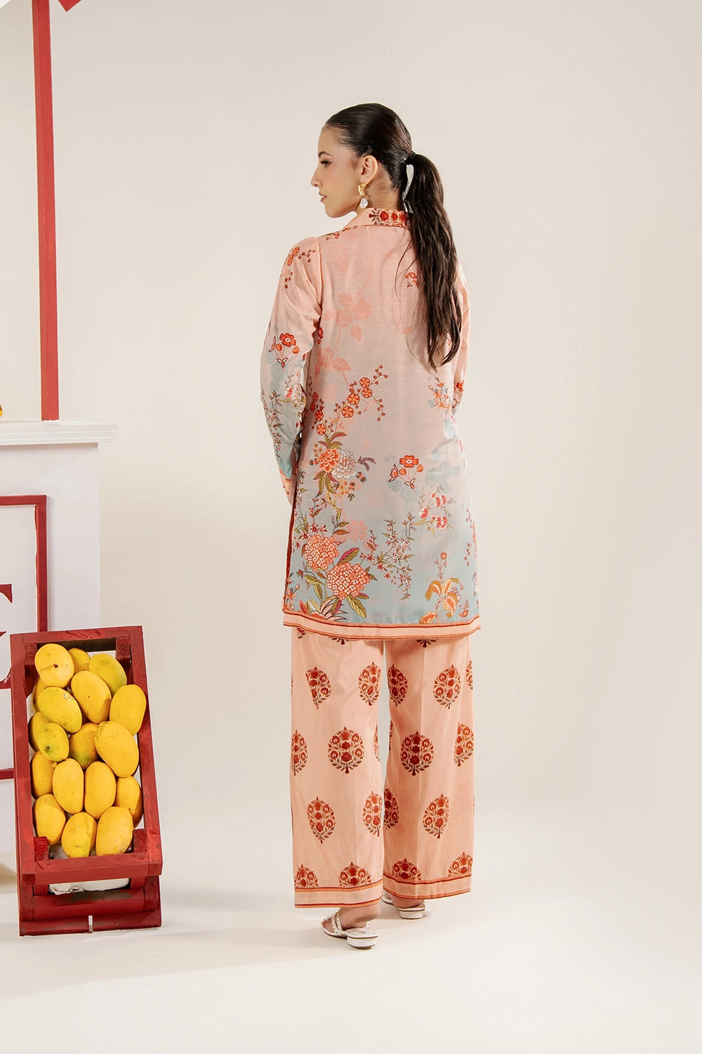 2 Piece Printed Suit - Stitched