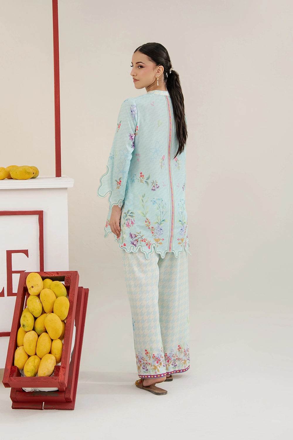 2 Piece Printed Suit - Stitched