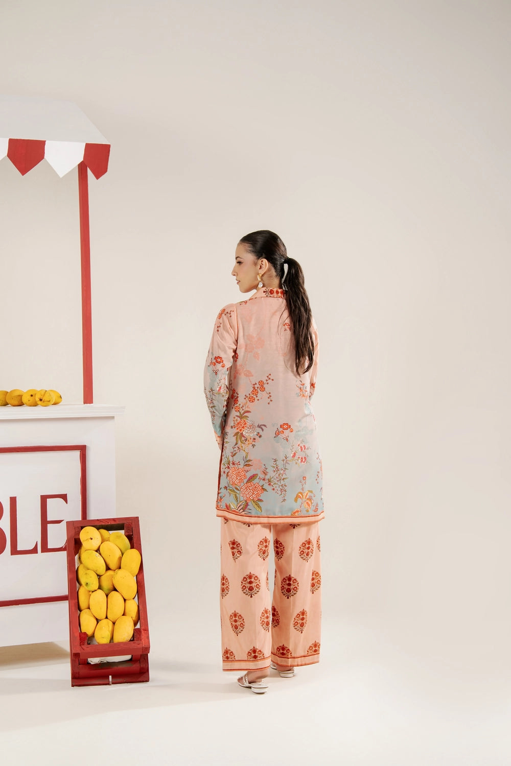 2 Piece Printed Suit - Stitched