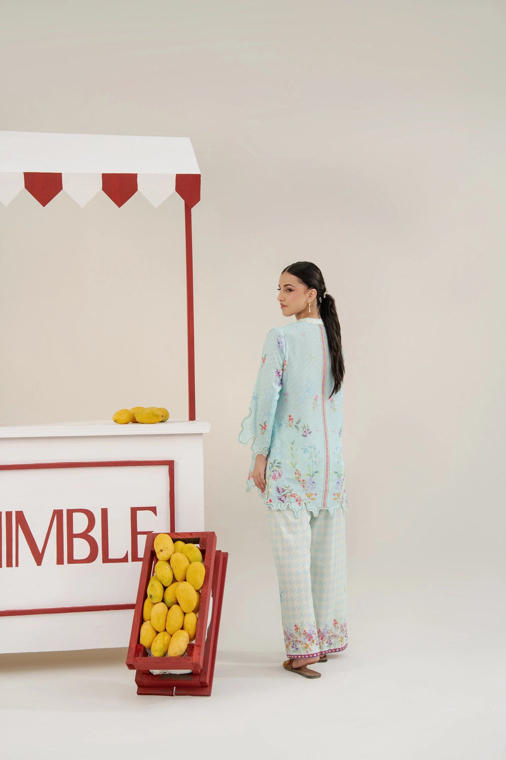 2 Piece Printed Suit - Stitched