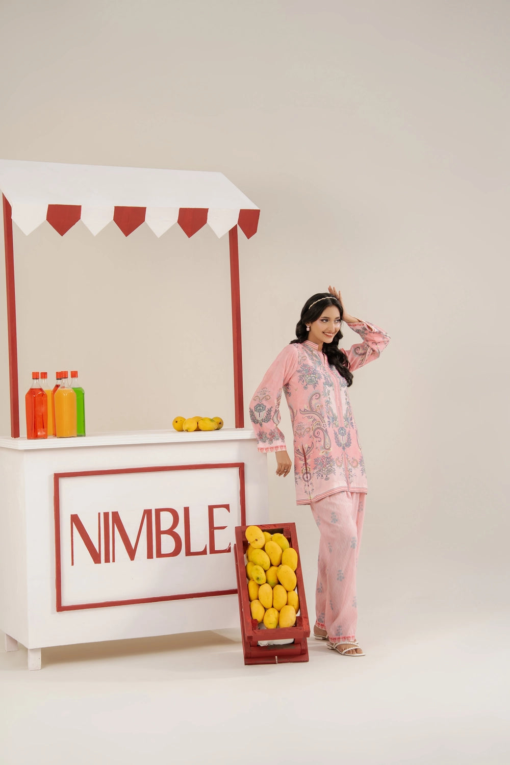 2 Piece Printed Suit - Stitched