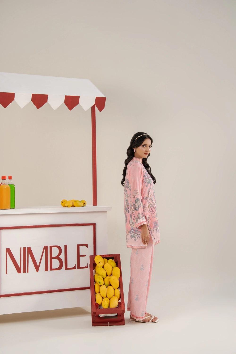 2 Piece Printed Suit - Stitched